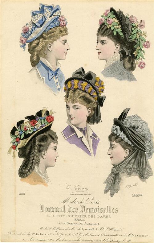 Modes de Paris, Journal des Demoiselles et Petit Courrier des Dames Rèunis