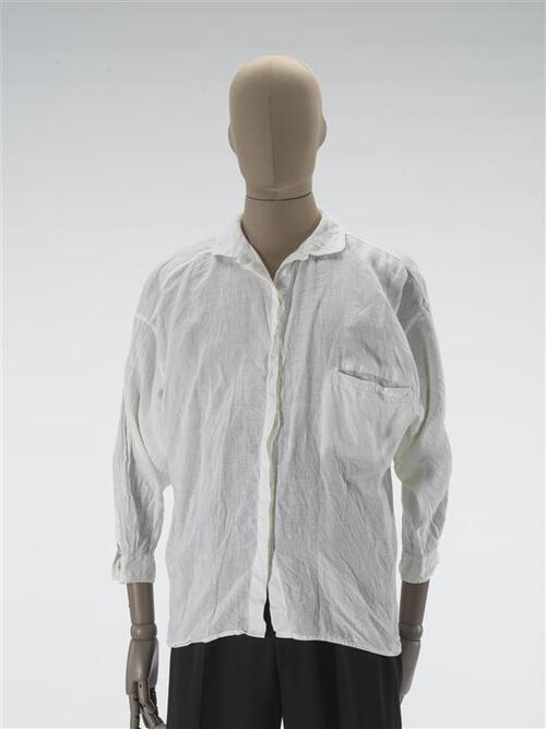 Blouse, wit linnen