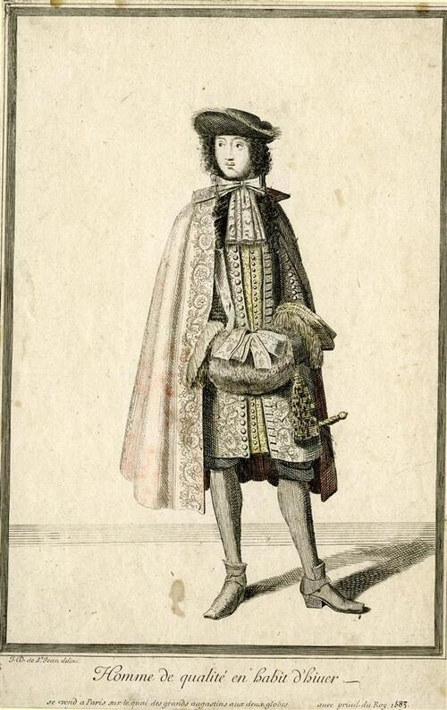 Homme de qualité en habit d'hiuer