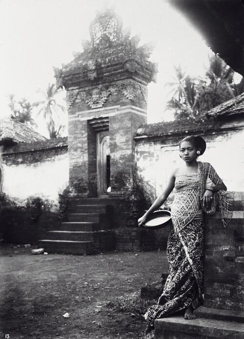 Portrait of a young Balinese woman.