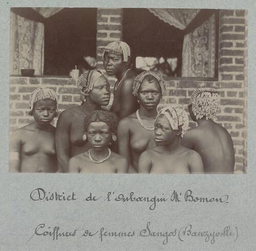'Coiffures de femmes Sangos (Banzyville)'