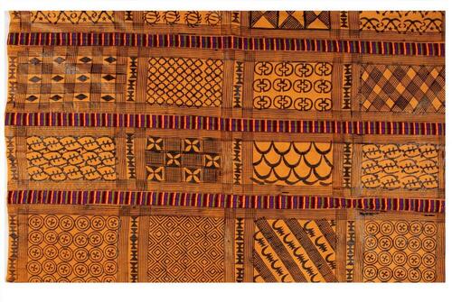 Doek bedrukt met adinkramotieven