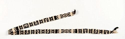 Zwart witte haarband met dierlijke en geometrische motieven