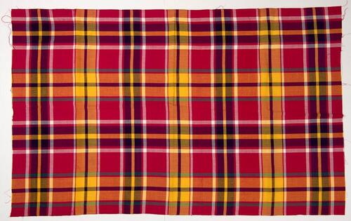 Geruite katoenen schouderdoek voor mannen of heupdoek voor vrouwen
