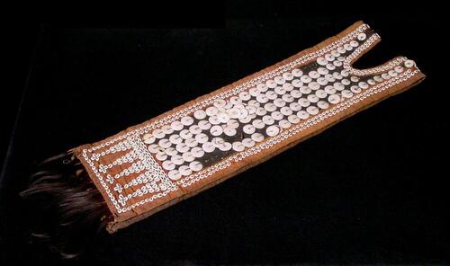 Mourning costume decorated with shelves
