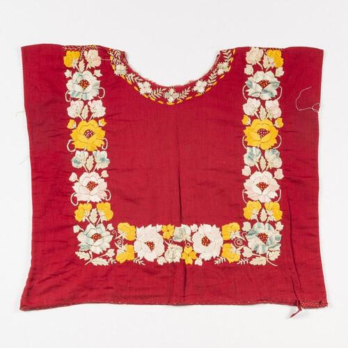 Huipil, blouse als onderdeel feestkleding van een Tehuana