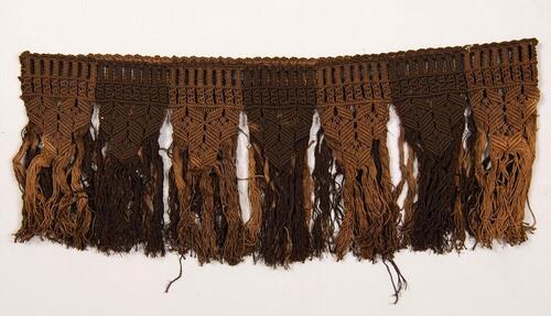 Macramé heupversiering of versiering voor de rand van een gordijn