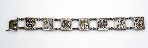 Zilveren armband met schakels