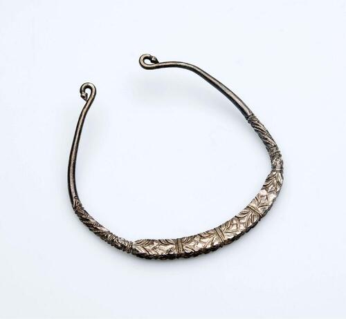 Halsband van zilverlegering