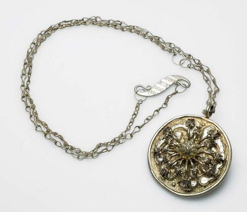 Verguld zilveren halssieraad met ketting