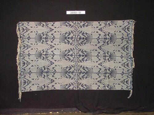 Katoenen mannenschouder- of heupdoek met ornament in scheringikat