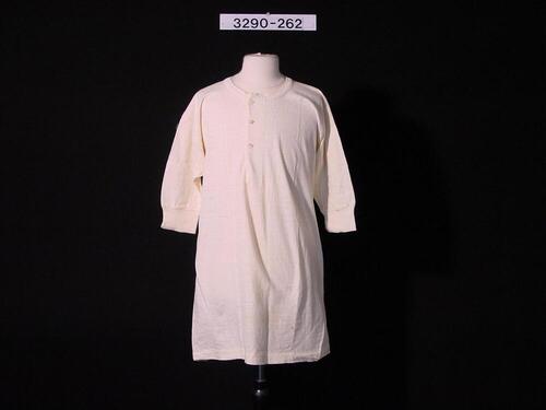 Wit tricot mannenhemd
