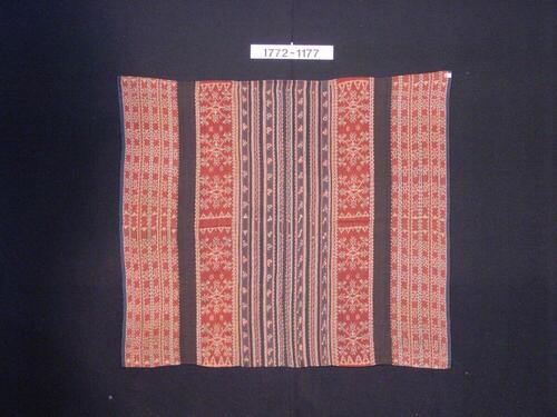 Katoenen vrouwenkokerrok met ornament in scheringikat