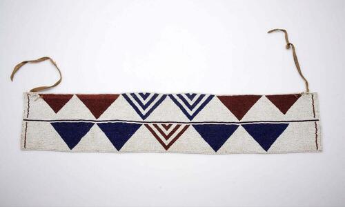 Kralenschort met geometrische patronen