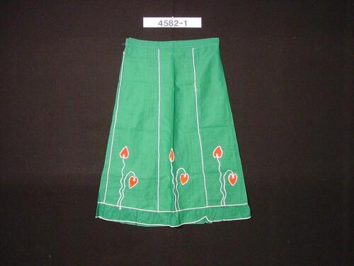Katoenen rok met bloemen