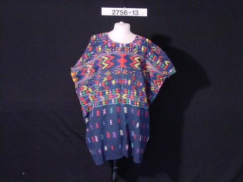 Katoenen vrouwenblouse met kleurige motieven