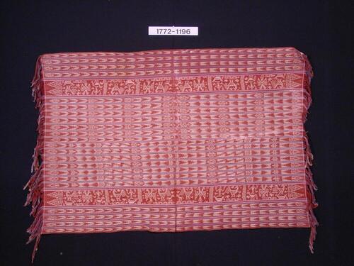 Katoenen schouderdoek met ornament in scheringikat