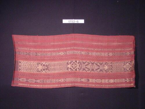 Doek van abaca-weefsel met ornament in schering-ikat