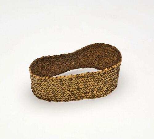 Bracelet of braided plant material