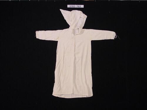 Witte mantel met capuchon voor mannen