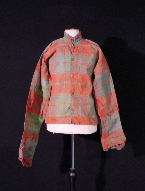 Jacket,  red, green checkered