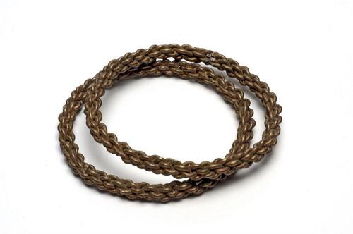 Koperen geschakelde armband