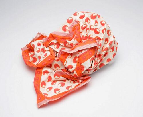 Gesteven katoenen Surinaams-Creoolse hoofddoek