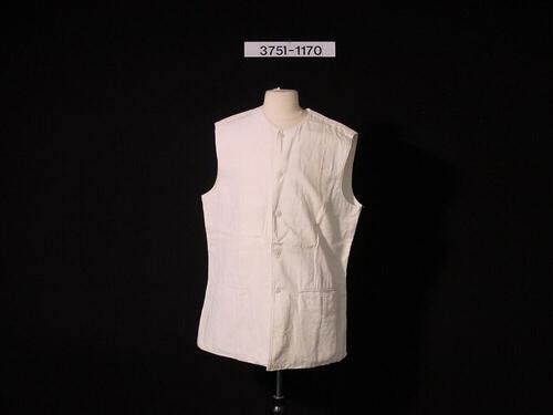 Wit katoenen vest
