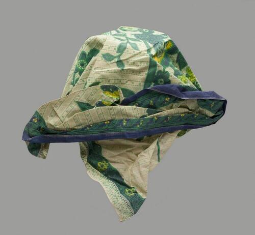 Gesteven katoenen Surinaams-Creoolse hoofddoek