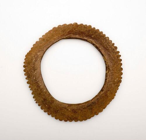 Houten platte armband