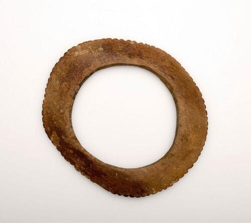 Houten platte armband