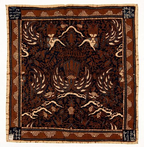 Zakdoek met sawat garuda patroon