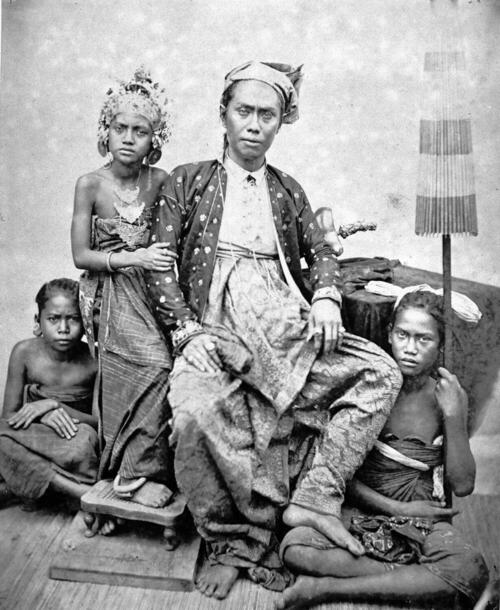 Portret van de vorst van Buleleng, Gusti Jelantik.