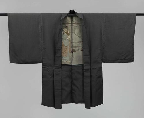 Mannen haori met Yuranosuke bij het Ichiriki theehuis
