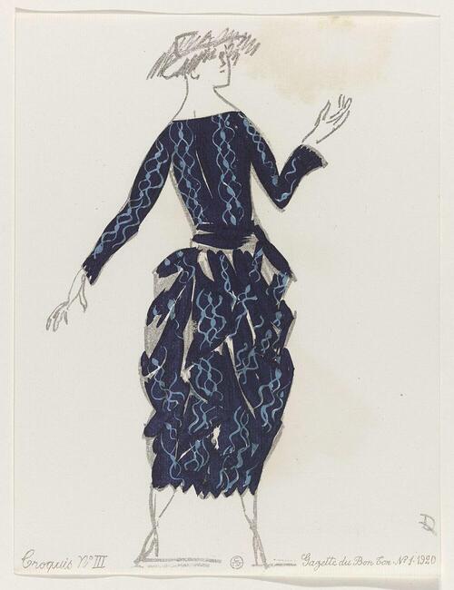 Gazette du Bon Ton, 1920 - No. 1: Croquis No III