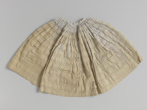 Rok of crinoline met stippen en tien oprijgen.