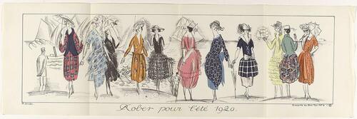 Fashion Sketches for Summer Gowns