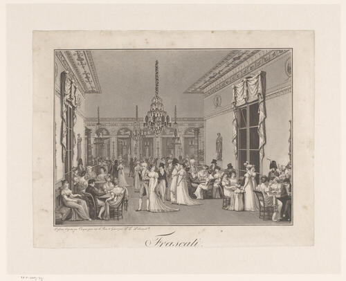 The Interior of the Café Frascati