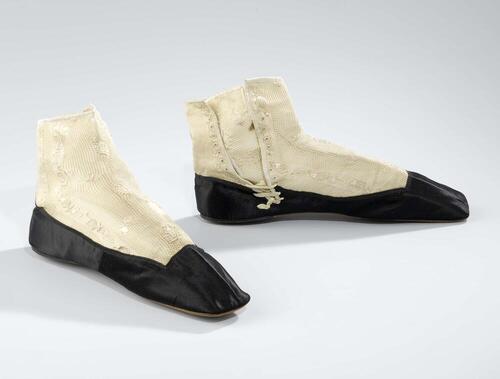 Pair of ankle-length boots with shoe