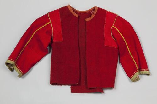 Rood wollen borsik