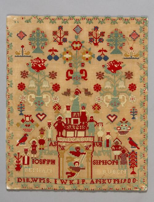 Borduurlap, Ankum 1900