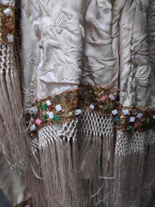 Dames wandelensemble, mantel en rok